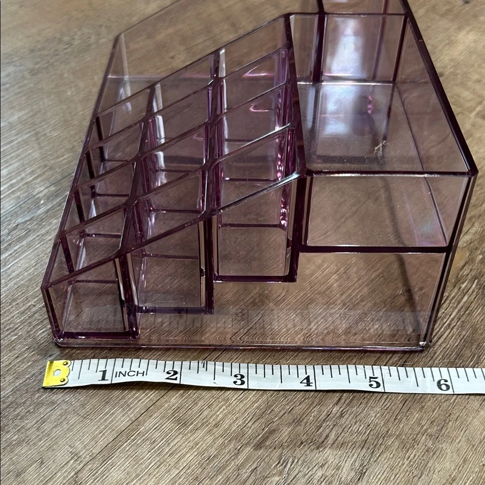 Purple Acrylic Makeup Organizer